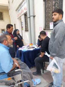 برگزاری کمپین اموزش برای هفته دیابت در بیمارستان مدنی و‌کوثر و رجایی